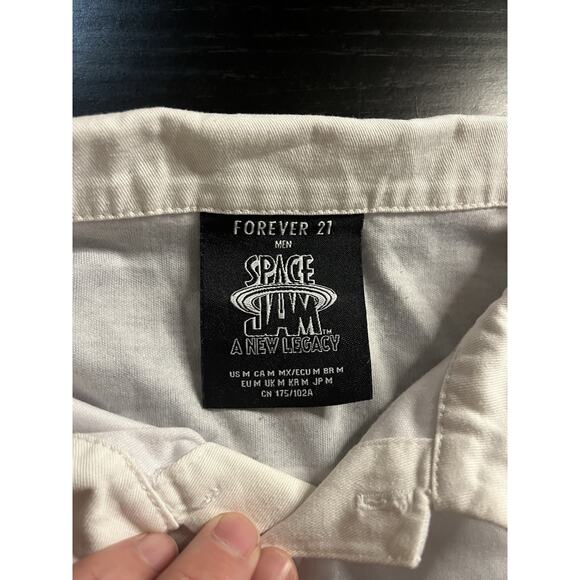 Space Jam A New Legacy x Forever 21 Rugby Shirt Men’s Medium Looney Tunes - Picture 3 of 6